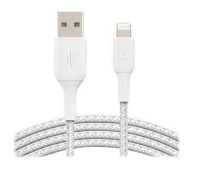 Kabel Belkin Kable USB-A na USB-C, 2m, białe, zestaw 2 szt.